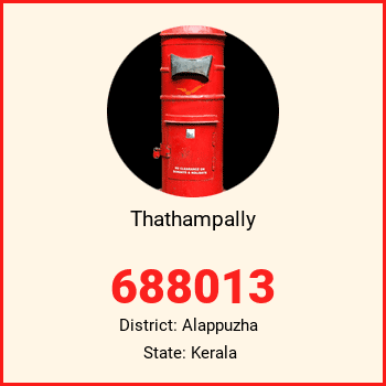 Thathampally pin code, district Alappuzha in Kerala