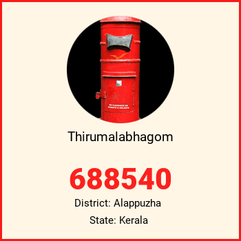 Thirumalabhagom pin code, district Alappuzha in Kerala