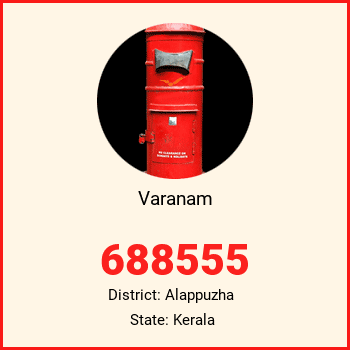 Varanam pin code, district Alappuzha in Kerala