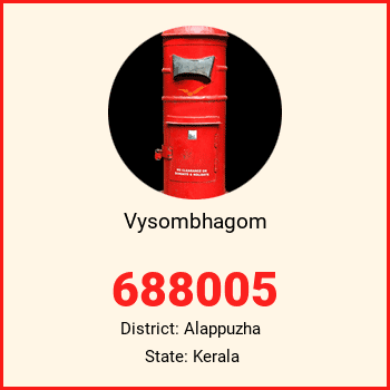 Vysombhagom pin code, district Alappuzha in Kerala