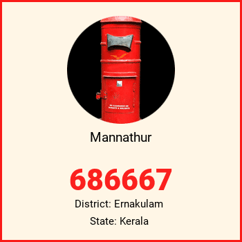 Mannathur pin code, district Ernakulam in Kerala