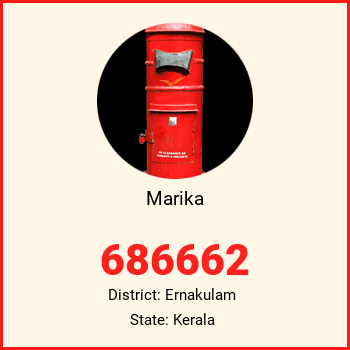 Marika pin code, district Ernakulam in Kerala