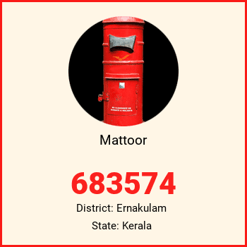 Mattoor pin code, district Ernakulam in Kerala