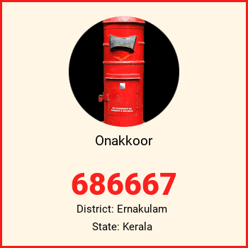 Onakkoor pin code, district Ernakulam in Kerala
