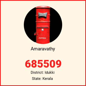 Amaravathy pin code, district Idukki in Kerala
