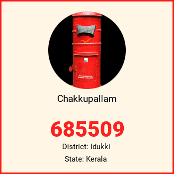 Chakkupallam pin code, district Idukki in Kerala
