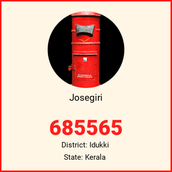 Josegiri pin code, district Idukki in Kerala