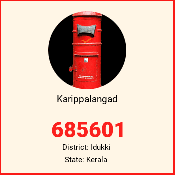 Karippalangad pin code, district Idukki in Kerala
