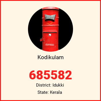 Kodikulam pin code, district Idukki in Kerala