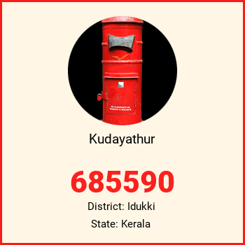 Kudayathur pin code, district Idukki in Kerala