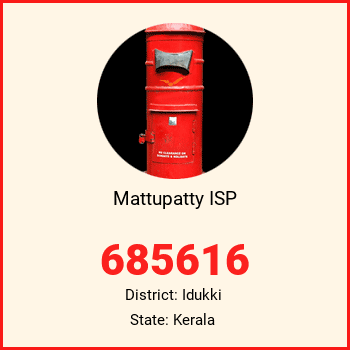 Mattupatty ISP pin code, district Idukki in Kerala