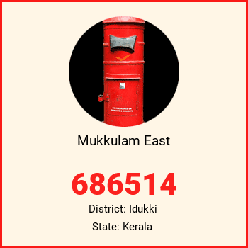 Mukkulam East pin code, district Idukki in Kerala