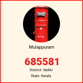 Mulappuram pin code, district Idukki in Kerala