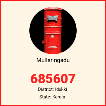 Mullaringadu pin code, district Idukki in Kerala