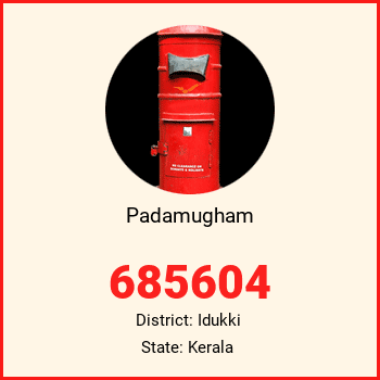 Padamugham pin code, district Idukki in Kerala