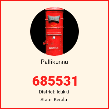 Pallikunnu pin code, district Idukki in Kerala