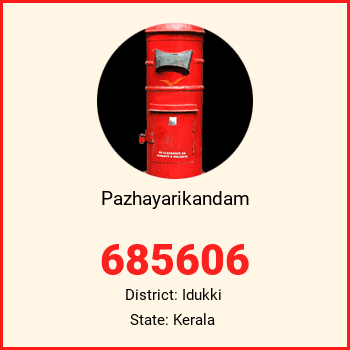 Pazhayarikandam pin code, district Idukki in Kerala