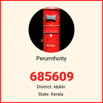 Perumthotty pin code, district Idukki in Kerala