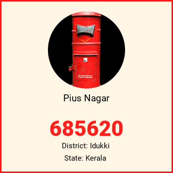 Pius Nagar pin code, district Idukki in Kerala
