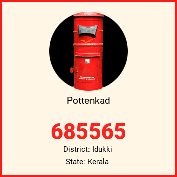 Pottenkad pin code, district Idukki in Kerala