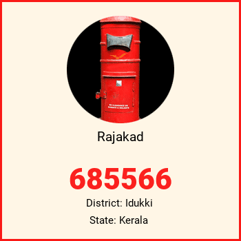 Rajakad pin code, district Idukki in Kerala