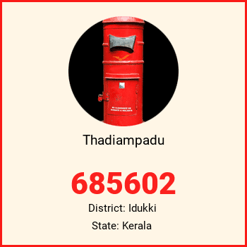 Thadiampadu pin code, district Idukki in Kerala