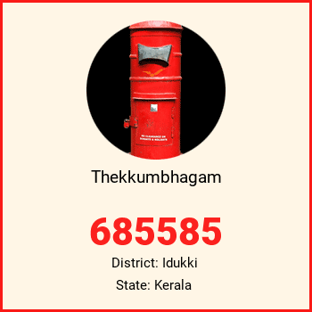 Thekkumbhagam pin code, district Idukki in Kerala