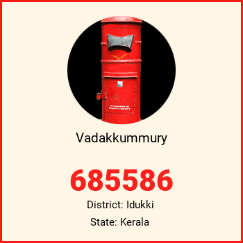 Vadakkummury pin code, district Idukki in Kerala