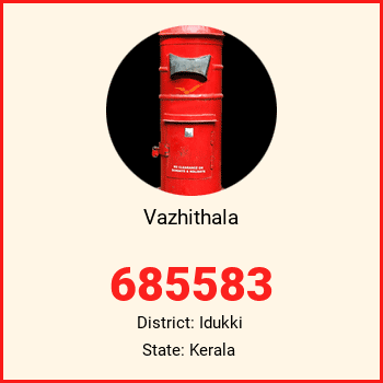 Vazhithala pin code, district Idukki in Kerala