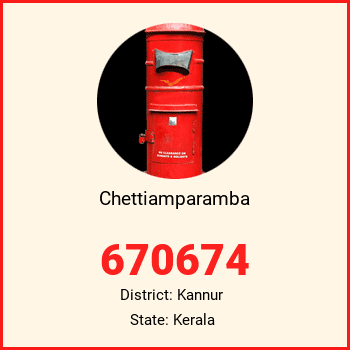 Chettiamparamba pin code, district Kannur in Kerala