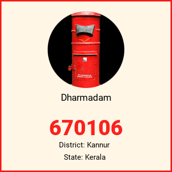 Dharmadam pin code, district Kannur in Kerala
