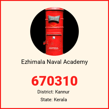 Ezhimala Naval Academy pin code, district Kannur in Kerala