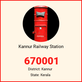 Kannur Railway Station pin code, district Kannur in Kerala