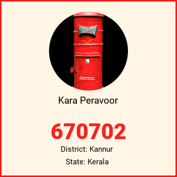 Kara Peravoor pin code, district Kannur in Kerala