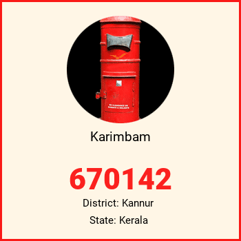 Karimbam pin code, district Kannur in Kerala