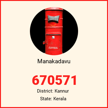 Manakadavu pin code, district Kannur in Kerala
