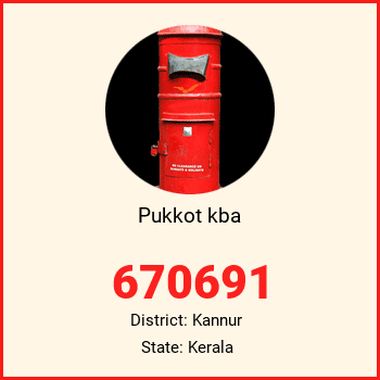 Pukkot kba pin code, district Kannur in Kerala