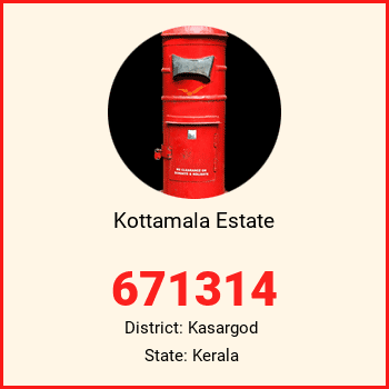 Kottamala Estate pin code, district Kasargod in Kerala