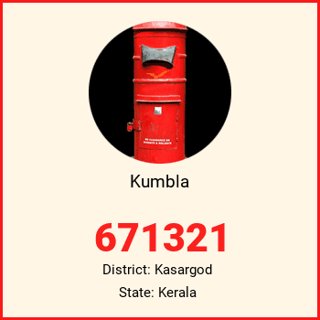 Kumbla pin code, district Kasargod in Kerala