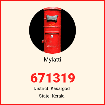 Mylatti pin code, district Kasargod in Kerala