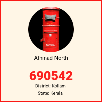 Athinad North pin code, district Kollam in Kerala