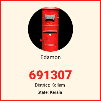 Edamon pin code, district Kollam in Kerala