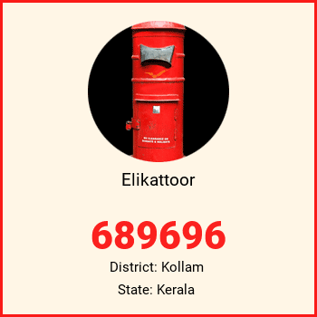 Elikattoor pin code, district Kollam in Kerala