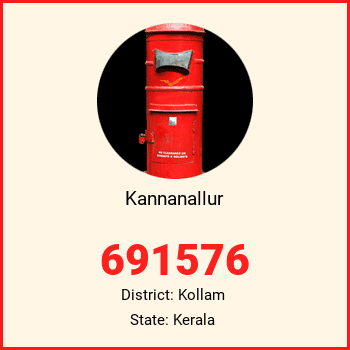 Kannanallur pin code, district Kollam in Kerala