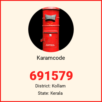 Karamcode pin code, district Kollam in Kerala