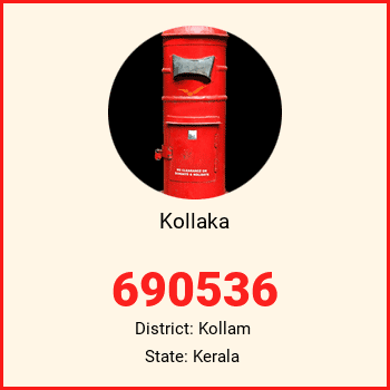 Kollaka pin code, district Kollam in Kerala