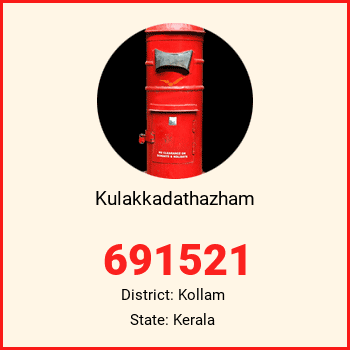 Kulakkadathazham pin code, district Kollam in Kerala