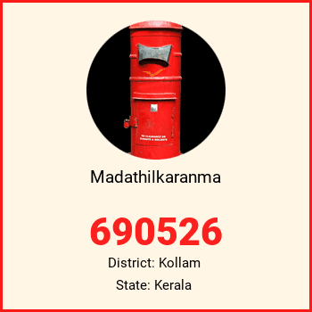 Madathilkaranma pin code, district Kollam in Kerala