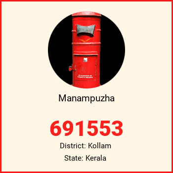 Manampuzha pin code, district Kollam in Kerala