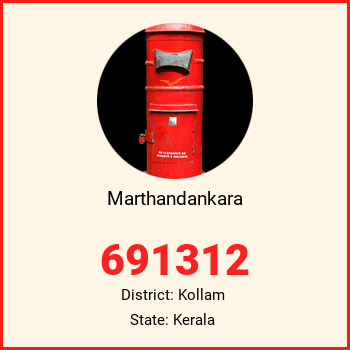 Marthandankara pin code, district Kollam in Kerala